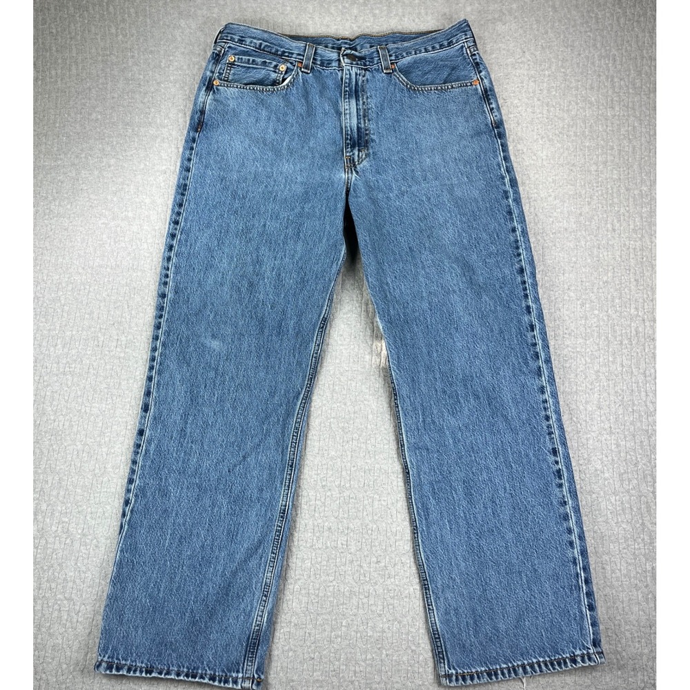 Levi 565 97 Loose Fit Straight Jeans Men 36x32 Fits 35x30 Blue medium wash Denim